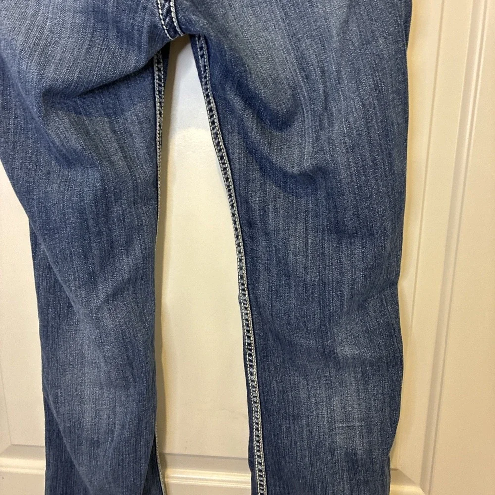 Silver Jeans Co Suki Surplus Bootcut Jeans Blue Thick Stitch W32 L34 L906SDA257